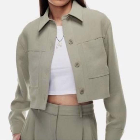 Aritzia Jackets & Coats Aritzia Little Cropped Jacket Poshmark